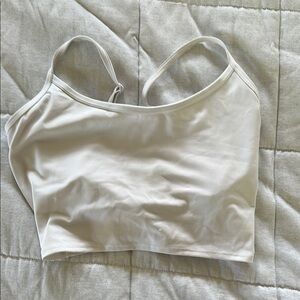 PINK Victoria's Secret White Bra with Scoop Neckline and Wide Straps